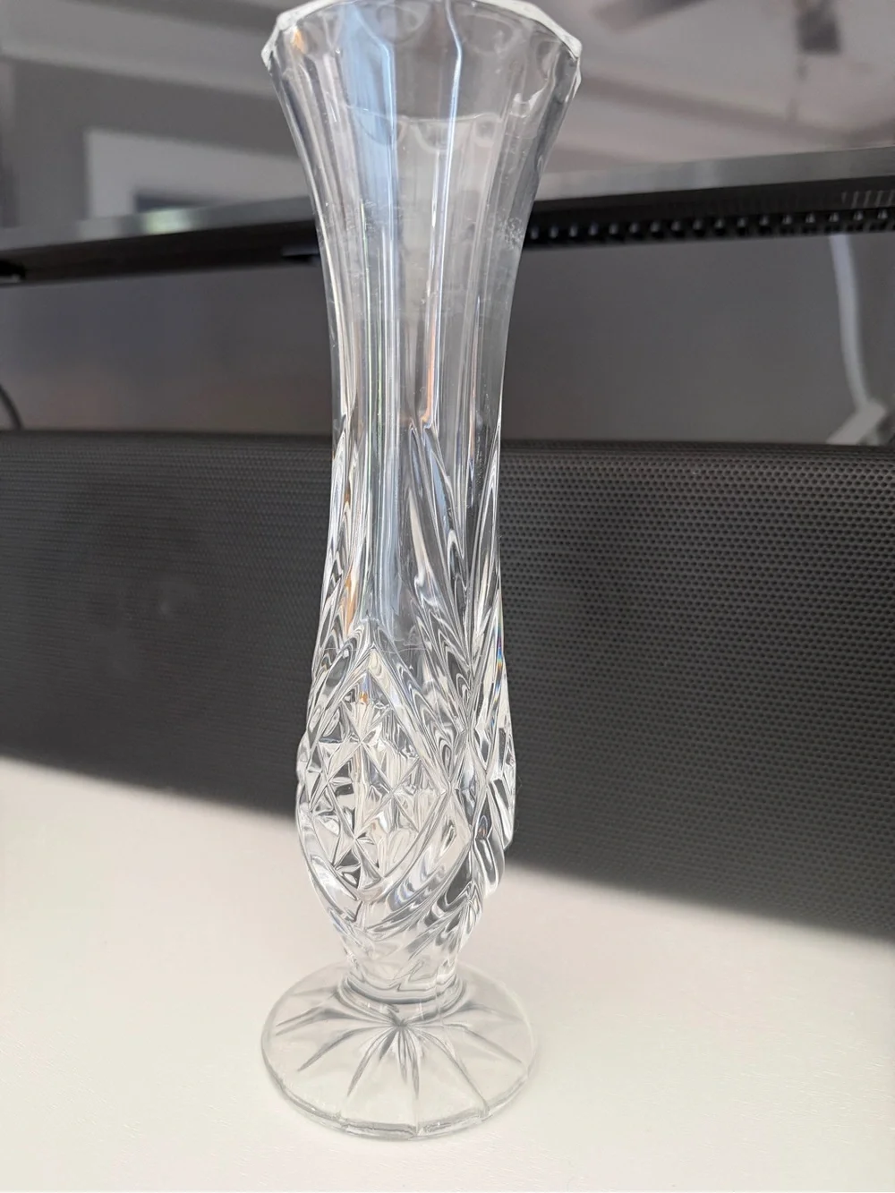Clear Crystal Bud Vase - Home Accents
